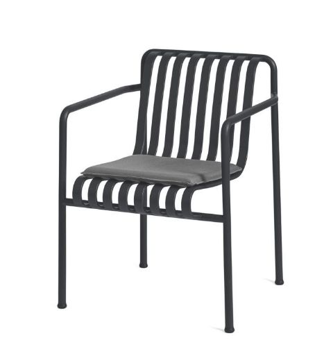 HAY Palissade Dining Armchair H: 80 cm - Anthracite
