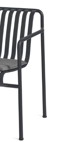 HAY Palissade Dining Armchair H: 80 cm - Anthracite