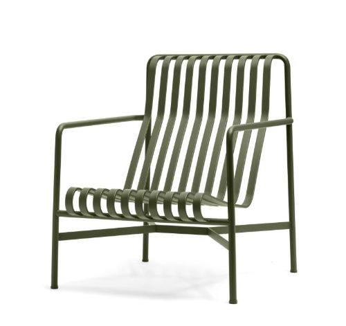 HAY Palissade Lounge Chair High  - Olive