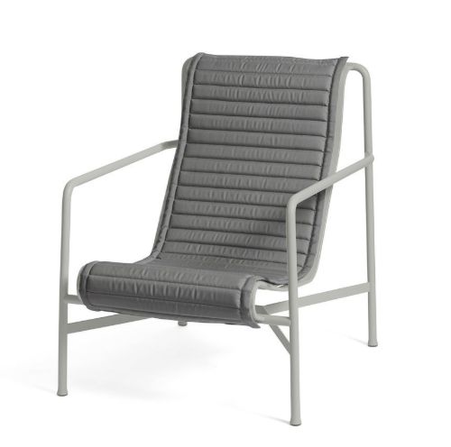 HAY Palissade Lounge Chair High Quilted Cushion 49,5x139 cm - Anthracite
