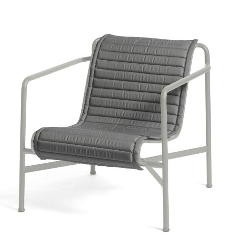 HAY Palissade Lounge Chair Low Quilted Cushion 49,5x117 cm - Anthracite 