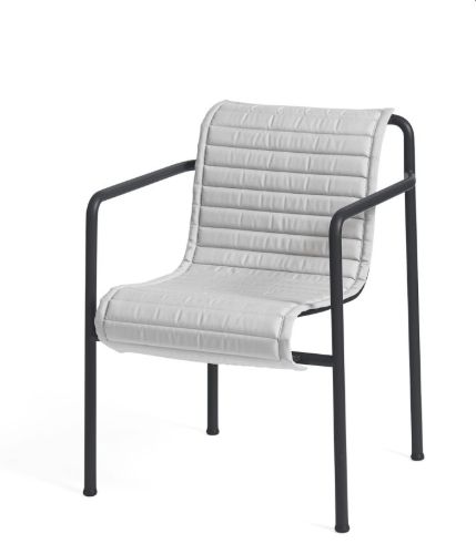 HAY Palissade Dining Armchair Quilted Cushion 103,5x44,5 cm - Sky Grey 