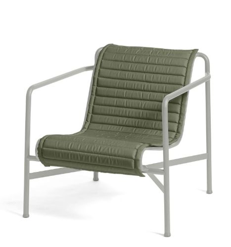 HAY Palissade Lounge Chair Low Quilted Cushion 49,5x117 cm - Olive 