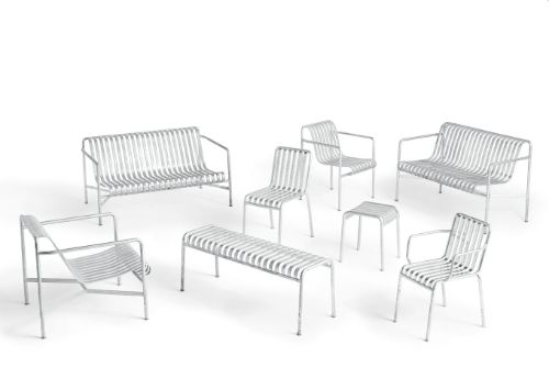 HAY Palissade Bench L: 120 cm -  Hot Galvanised Steel 