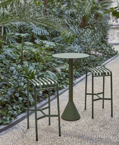 HAY Palissade Bar Stool H: 78 cm - Olive 