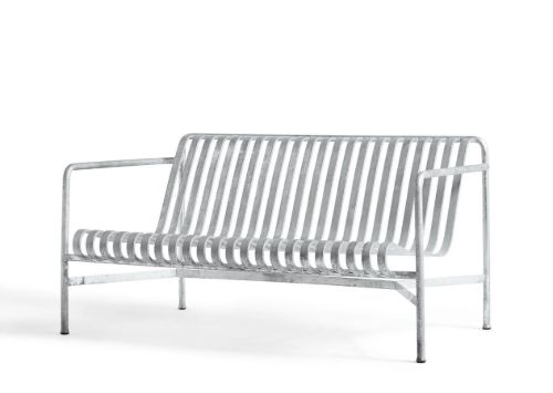 HAY Palissade Lounge Sofa L: 139 cm - Hot Galvanised Steel 