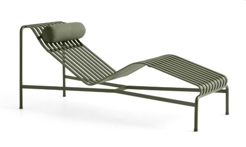 HAY Palissade Chaise Lounge Headrest Cushion 49,5x195 cm - Olive