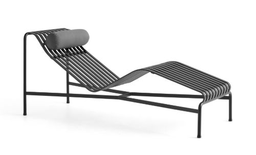 HAY Palissade Chaise Lounge Headrest Cushion 49,5x195 cm - Anthracite