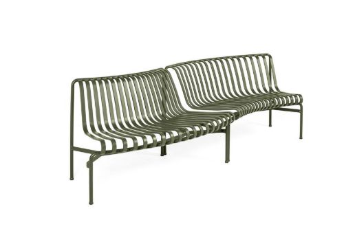 HAY Palissade Park Dining Bench In-Out Starter Set/Set Of 2 L: 283 cm - Olive
