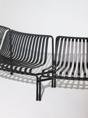 HAY Palissade Park Dining Bench Out / Add On / 1 pcs. L: 146 cm - Anthracite