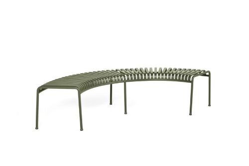 HAY Palissade Park Bench Incl. Middle Leg L: 218 cm - Olive
