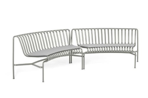 HAY Palissade Park Dining Bench Cushion / In-In / Set Of 2 L: 100 cm - Sky Grey