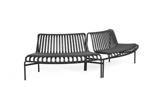 HAY Palissade Park Dining Bench Cushion / Out-Out / Set Of 2 L: 127 cm - Anthracite