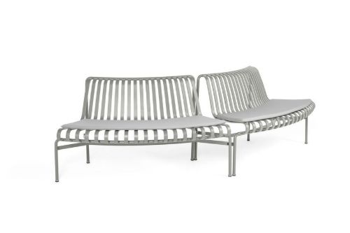 HAY Palissade Park Dining Bench Cushion / Out-Out / Set Of 2 L: 127 cm - Sky Grey