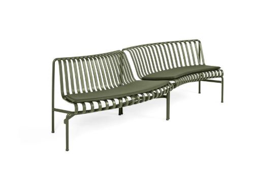 HAY Palissade Park Dining Bench Cushion In-Out / Set Of 2 L: 121,5/127 cm - Olive