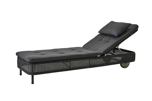 Cane-line Outdoor Presley Hyndesæt Til Solvogn - Black