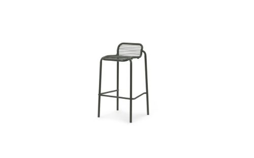Normann Copenhagen Outdoor Vig Barstol 75 cm - Mørkegrøn