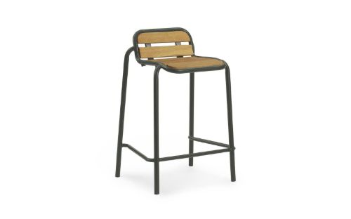 Normann Copenhagen Outdoor Vig Barstol 65 cm Robinia - Mørkegrøn