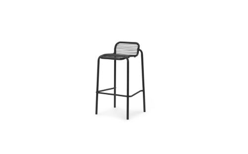 Normann Copenhagen Outdoor Vig Barstol 75 cm - Sort