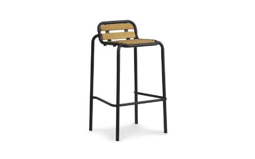 Normann Copenhagen Outdoor Vig Barstol 75 cm - Sort
