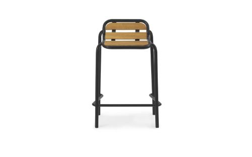 Normann Copenhagen Outdoor Vig Barstol 65 cm Robinia - Sort