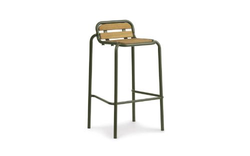 Normann Copenhagen Outdoor Vig Barstol 75 cm - Mørkegrøn
