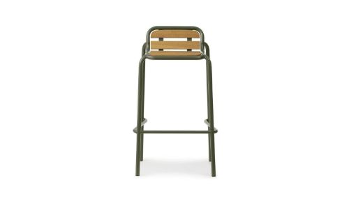 Normann Copenhagen Outdoor Vig Barstol 75 cm - Mørkegrøn