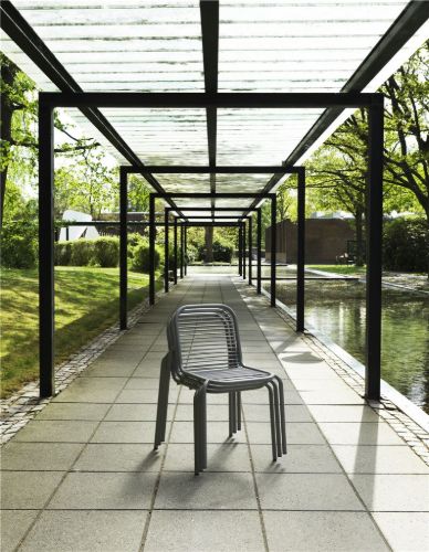 Normann Copenhagen Outdoor Vig Stol SH: 46 cm - Mørkegrøn