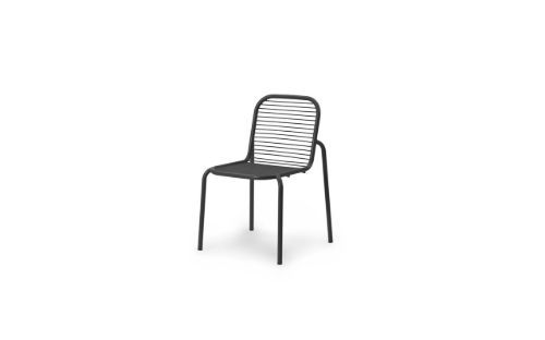 Normann Copenhagen Outdoor Vig Stol SH: 46 cm - Sort