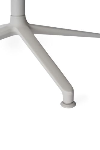 Vipp 717 Open-Air Café Table Ø: 75 cm - Teak/Pulverlakeret Aluminium