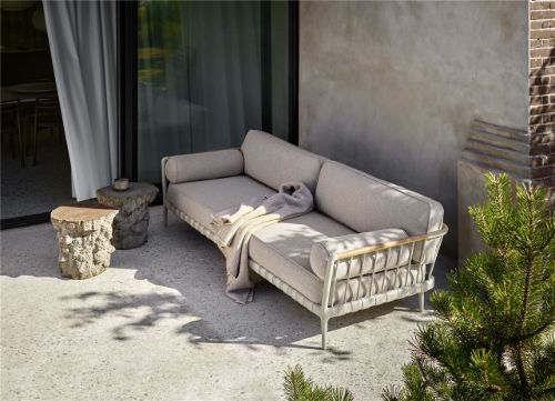 Vipp 720 Outdoor Open-Air 3 Seater Sofa L: 251 cm - Beige