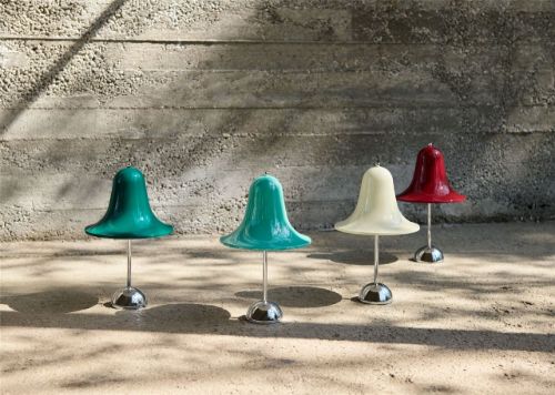 Verpan Pantop Table Lamp Ø: 23 cm - Metal/Cherry Red