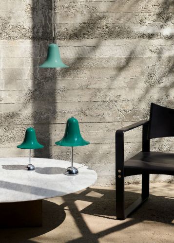 Verpan Pantop Table Lamp Ø: 23 cm - Metal/Dark Teal