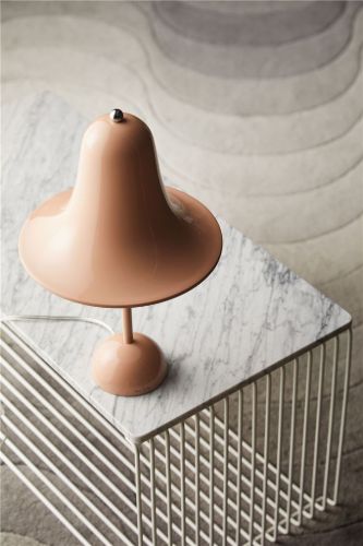 Verpan Pantop Ø23 Bordlampe H: 38cm - Dusty Rose/Pink Sand