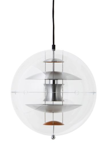 Verpan Verner Panton Globe Ø: 40 cm - Brushed Alu