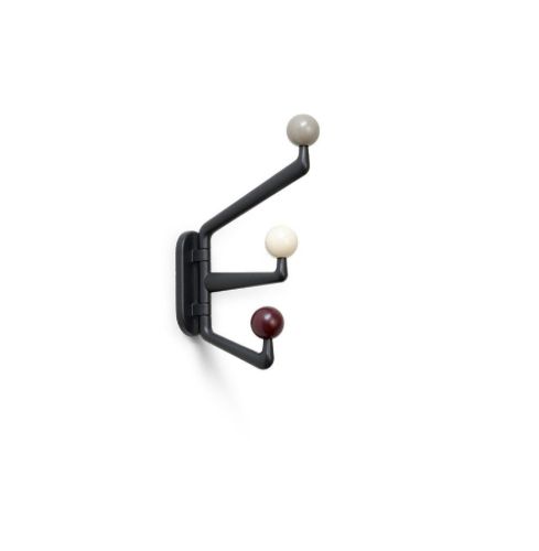 &Tradition Capture SC74 3-Aarmed Hook H: 26 cm - Graphite/Multicolour
