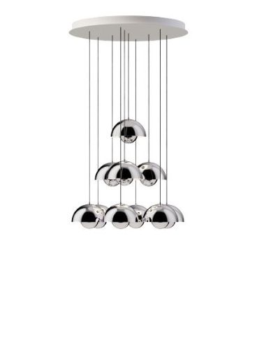 &Tradition Flowerpot VP10 Chandelier 10 Pendler - Chrome-Plated