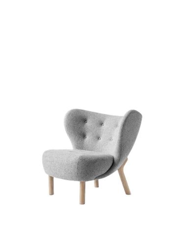 &Tradition Little Petra VB1 Lounge Chair SH: 40 cm - White Oiled Oak/Hallingdal 130