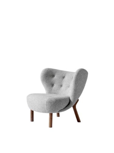 &Tradition Little Petra VB1 Lounge Chair SH: 40 cm - Oiled Walnut/Hallingdal 130