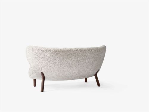 &Tradition Little Petra VB2 Sofa L: 150 cm - Oiled Walnut/Sheepskin Moonlight