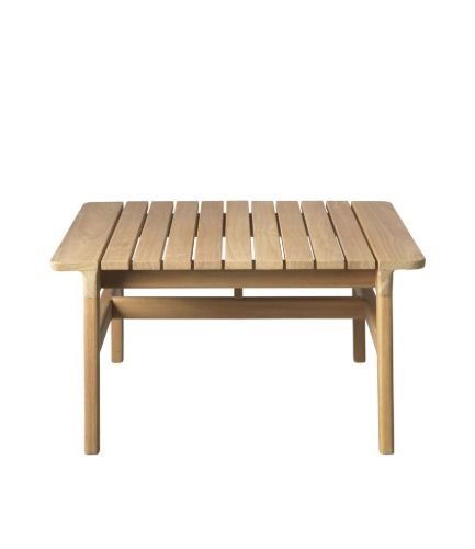 FDB Møbler M19 Sammen Loungebord Lav 61,5x61,5 cm - Massiv Teak / Natur