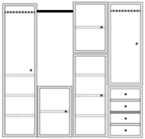 Montana Wardrobe System 01 186,3x190 cm - Flint