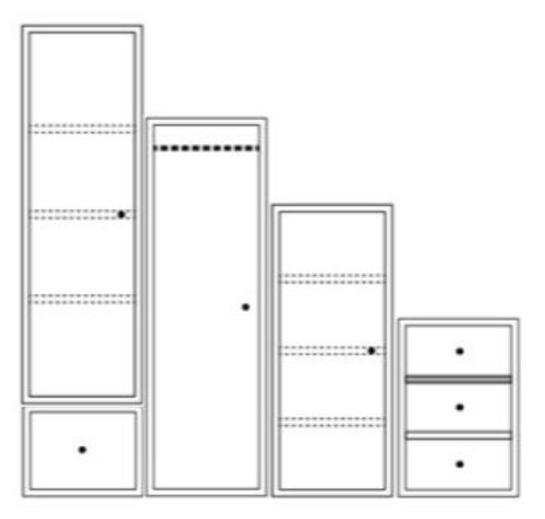 Montana Wardrobe System 02 186,3x190 cm - Rhubarb