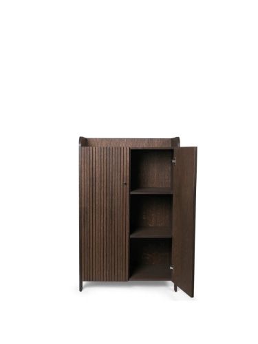 Ferm Living Sil Cupboard Low H: 110 cm - Dark Stained Oak