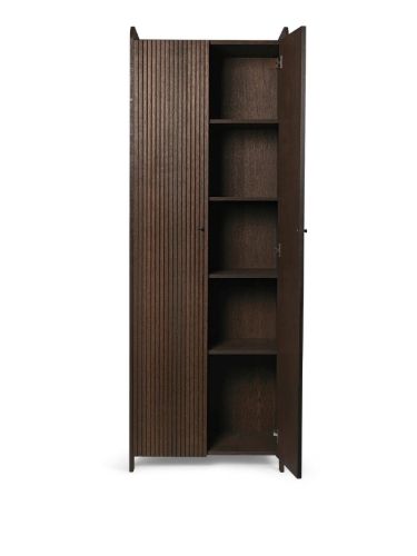Ferm Living Sil Cupboard Tall H: 200 cm - Dark Stained Oak