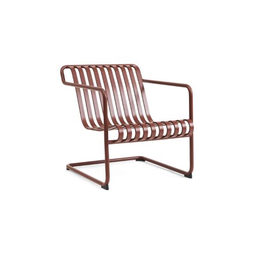 HAY Palissade Cantilever Lounge Chair Low H: 71 cm - Iron Red