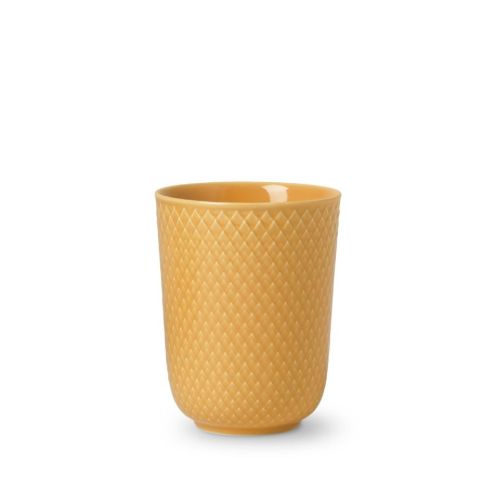 Lyngby Porcelæn Rhombe Krus 33 cl - Gul OUTLET