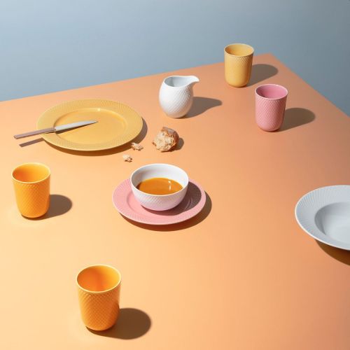 Lyngby Porcelæn Rhombe Krus 33 cl - Gul OUTLET