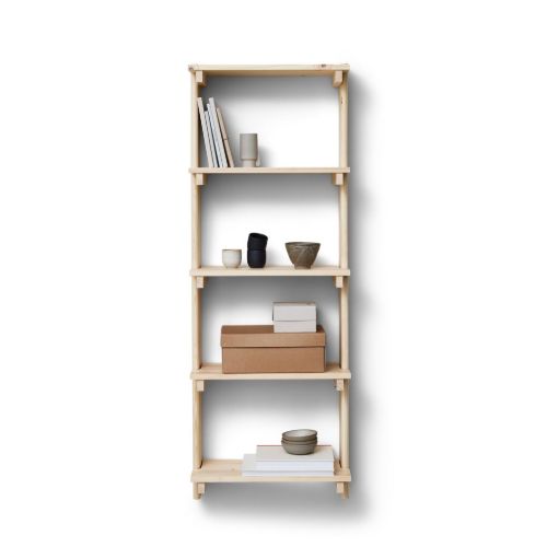 Form & Refine Beam Væg Hylde m. 5 Hylder B: 60 cm  - Fyrretræ 