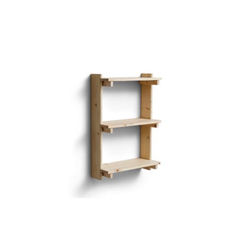 Form & Refine Beam Væg Hylde m. 3 Hylder B: 60 cm  - Fyrretræ 